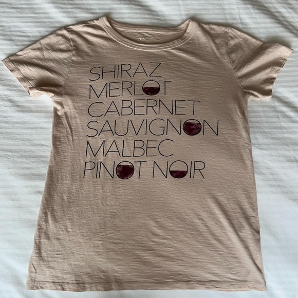 J.Crew Wine Graphic Tee - Picture 1 of 2
